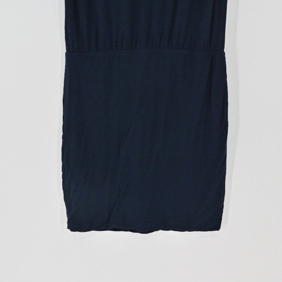 STANDARD JAMES PERSE Womens Blouson Dress Navy Lightweight Stretch Size XL $225 - Picture 8 of 10